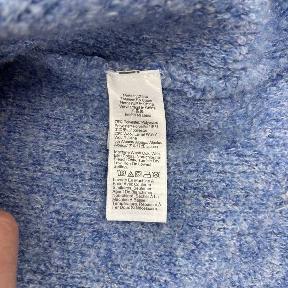 J. Crew Bouclé Lady Cardigan Knit Sweater Blue Women's Small Long Sleeve Pockets - Picture 6 of 12